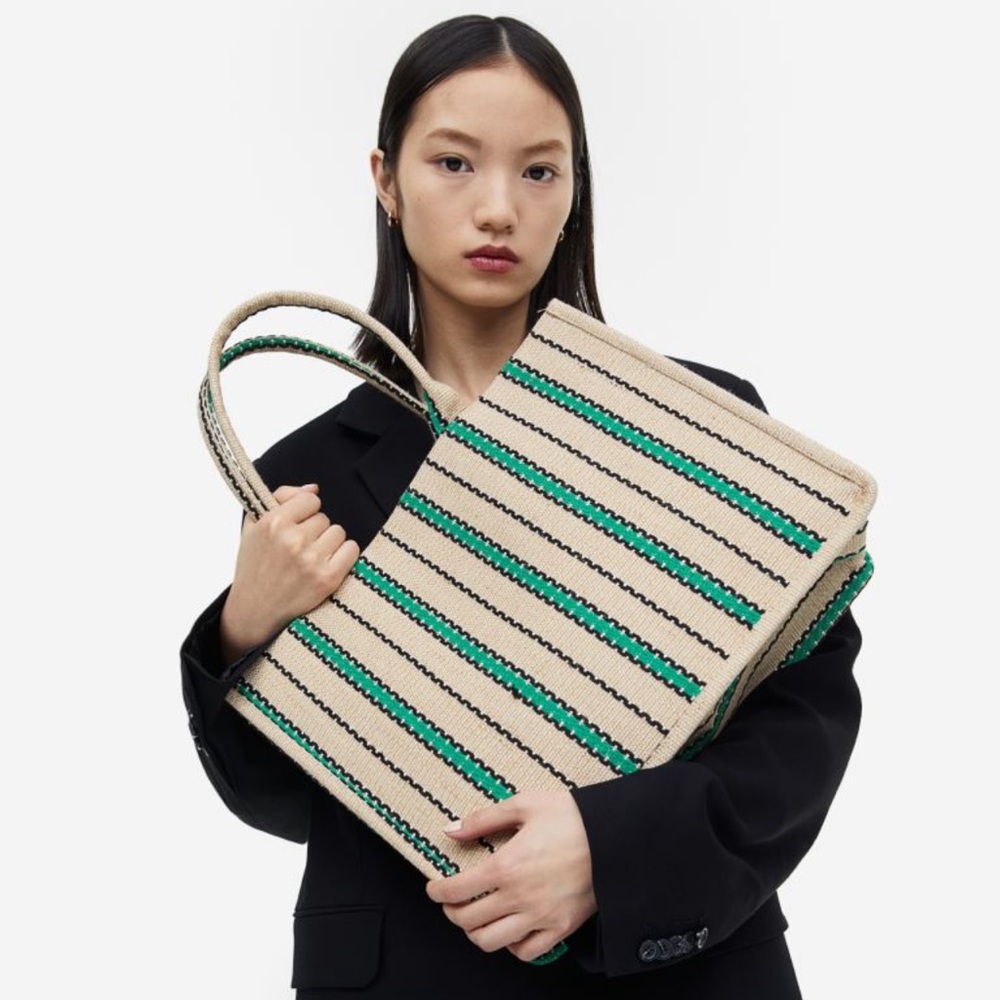 Jacquard-weaved Handbag *matching crossbody available